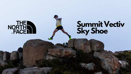 Robbie Hunt playing wilder in The North Face Summit Vectiv Sky Shoe