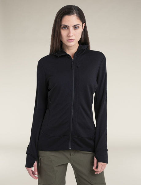 Icebreaker Merino 260 Quantum Long Sleeve Zip Hoodie (Women's) Icebreaker