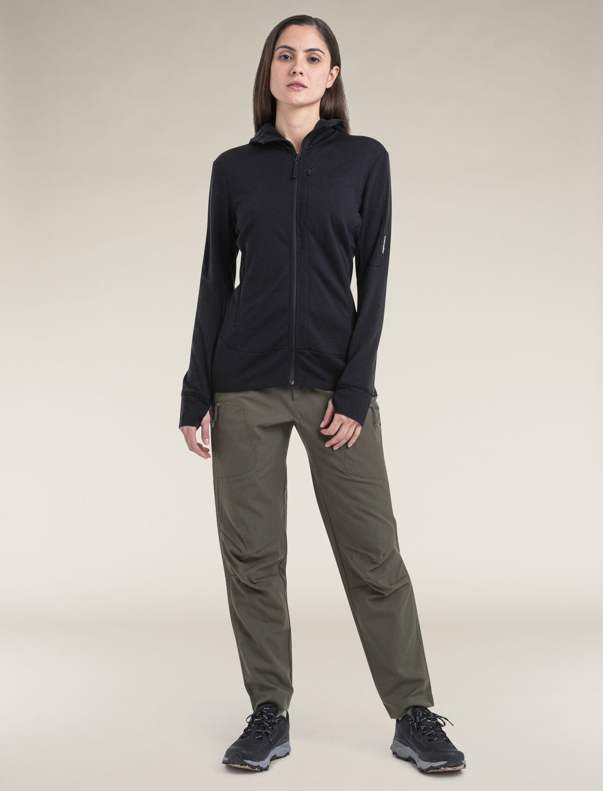 Icebreaker Merino 260 Quantum Long Sleeve Zip Hoodie (Women's) Icebreaker