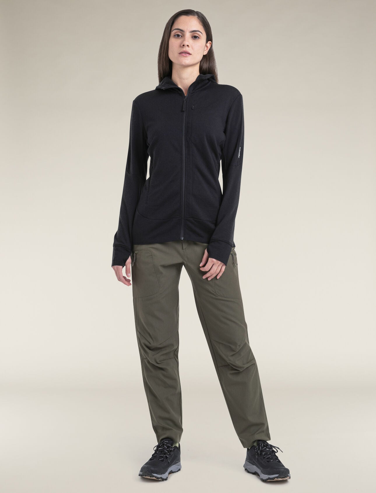 Icebreaker Merino 260 Quantum Long Sleeve Zip Hoodie (Women's) Icebreaker
