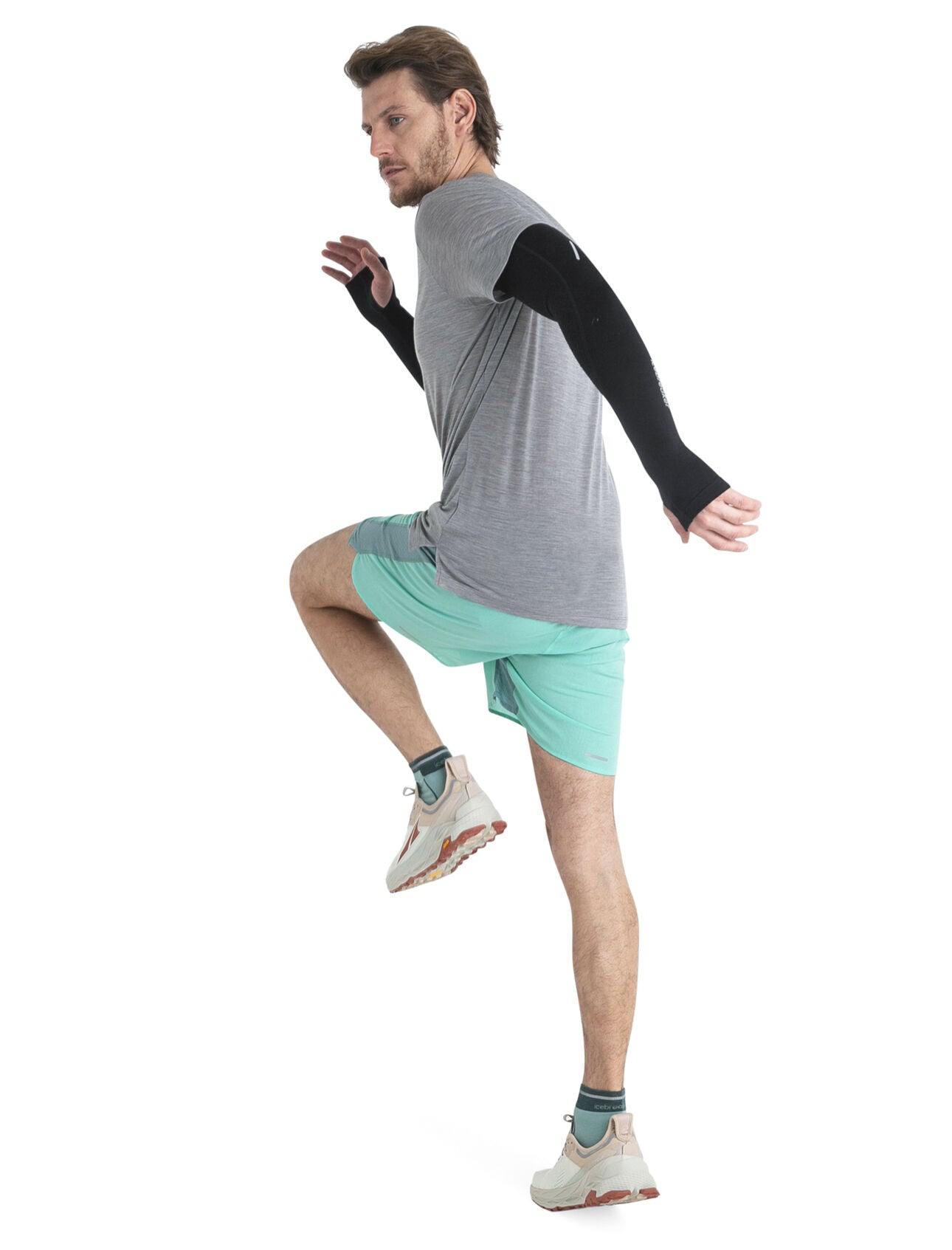 Icebreaker 200 ZoneKnit Merino Arm Sleeves (Unisex) - Black Icebreaker