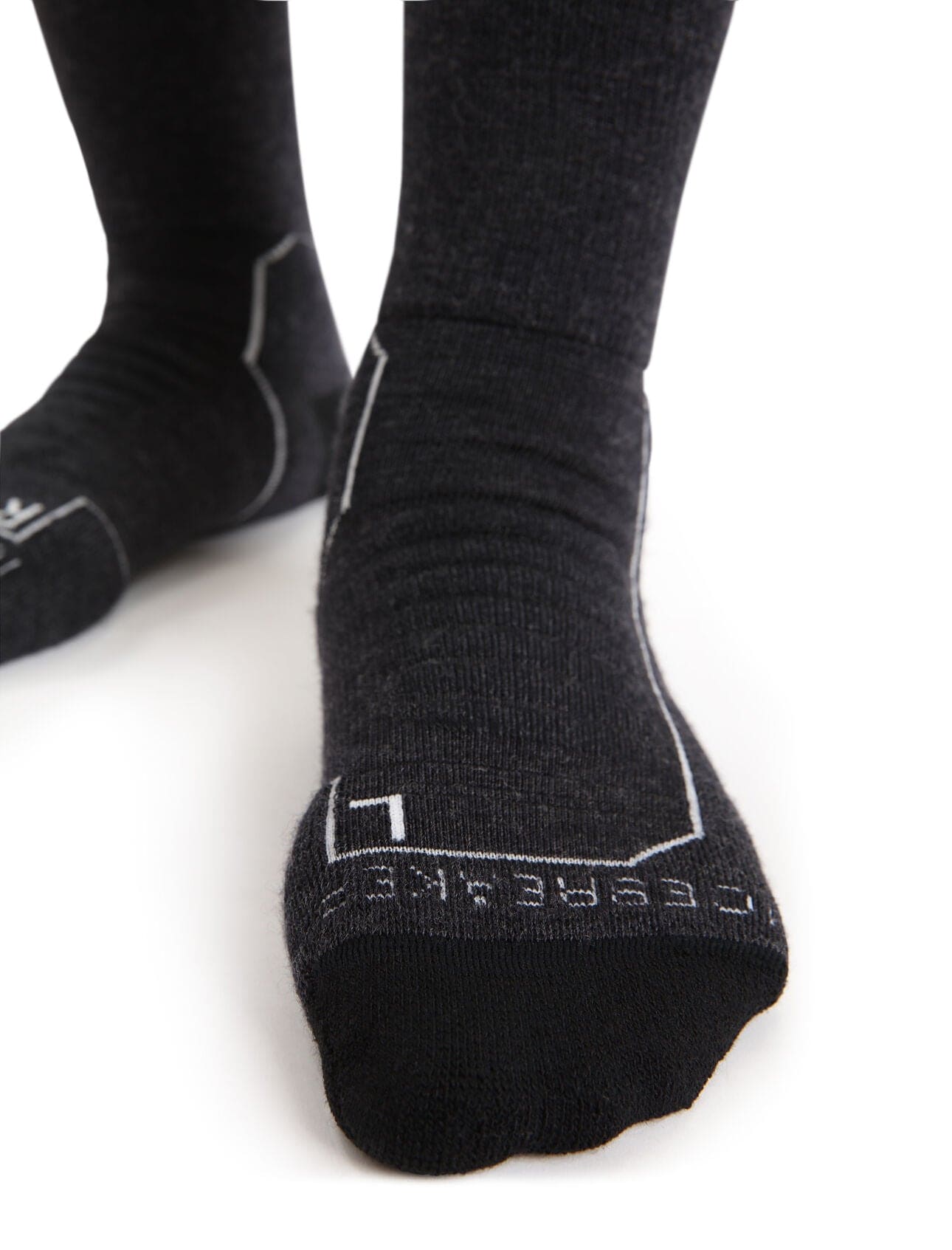 Icebreaker Merino Hike+ Heavy Crew Socks (Women's) - Jet Heather Icebreaker