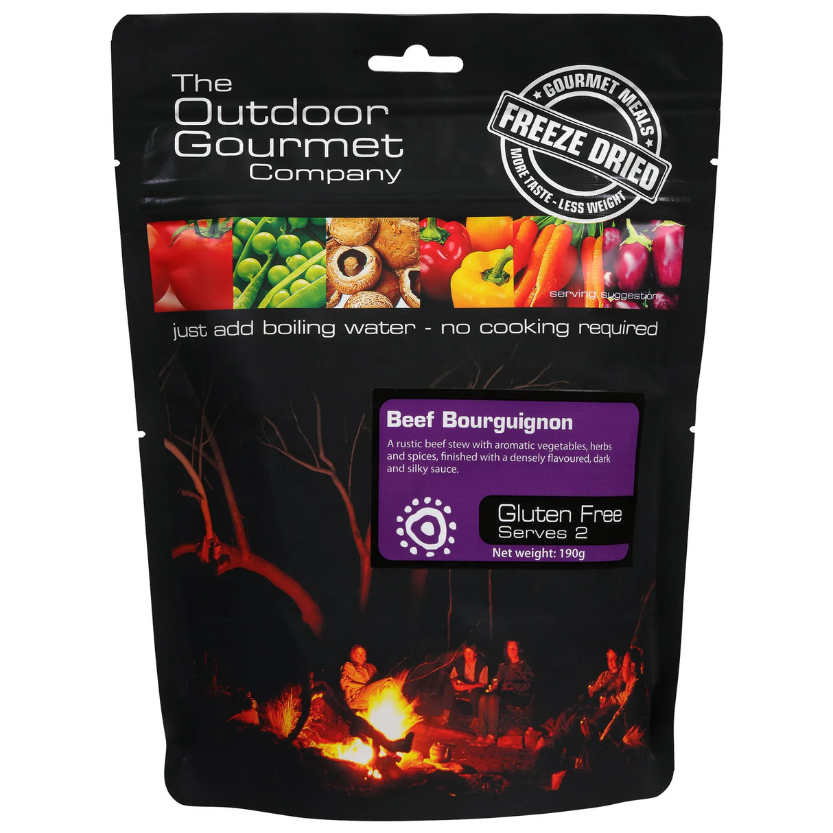 The Outdoor Gourmet Company Meals - Beef Bourguignon (GF)