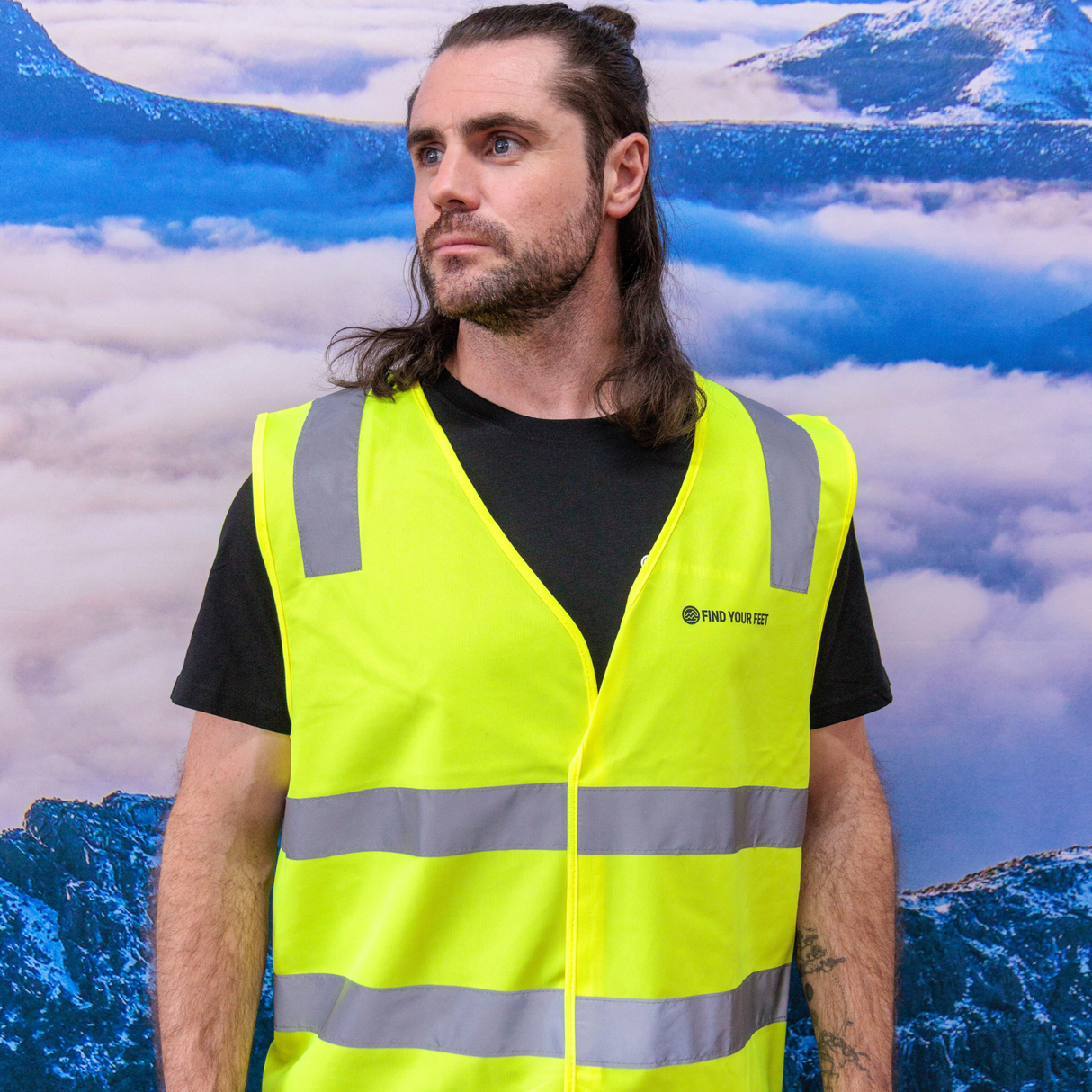 Find Your Feet High Visibility Safety Vest Night/Day Class (Unisex) Find Your Feet