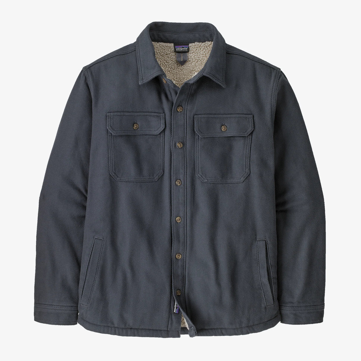 Patagonia Pile-Lined Fjord Loft Shirt Jacket (Men's) - Smolder Blue