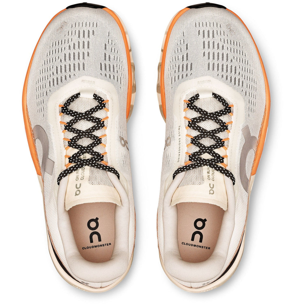On Cloudmonster 2 (Women's) - Ivory/Tangerine - Find Your Feet Australia Hobart Launceston Tasmania