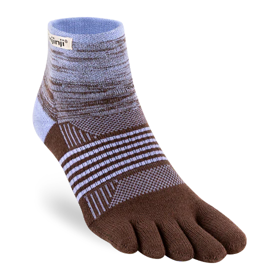 Injinji Trail 2.0 MW Mini-Crew Toesocks (Women's) - Periwinkle