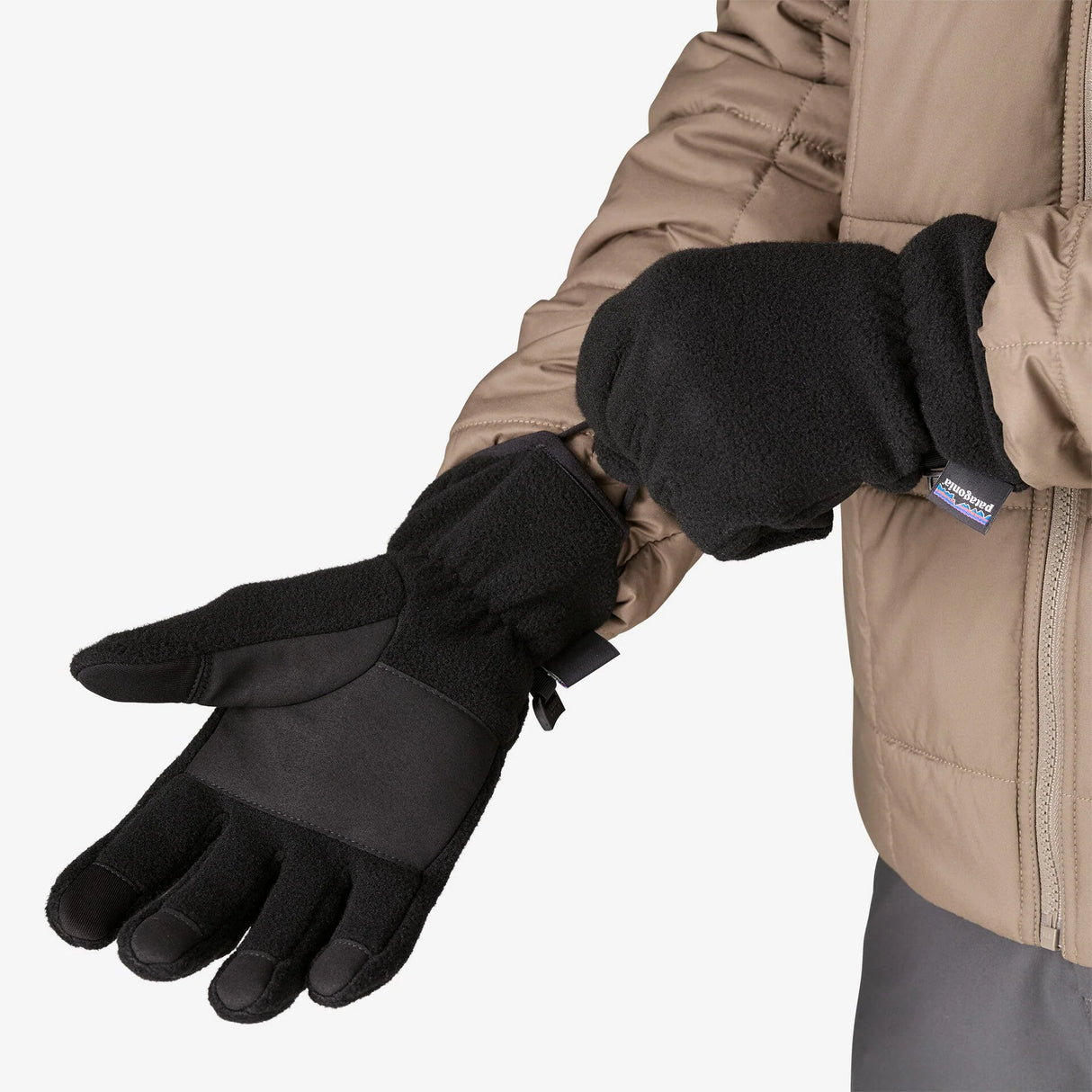 Patagonia Synchilla Fleece Gloves - Black Solid