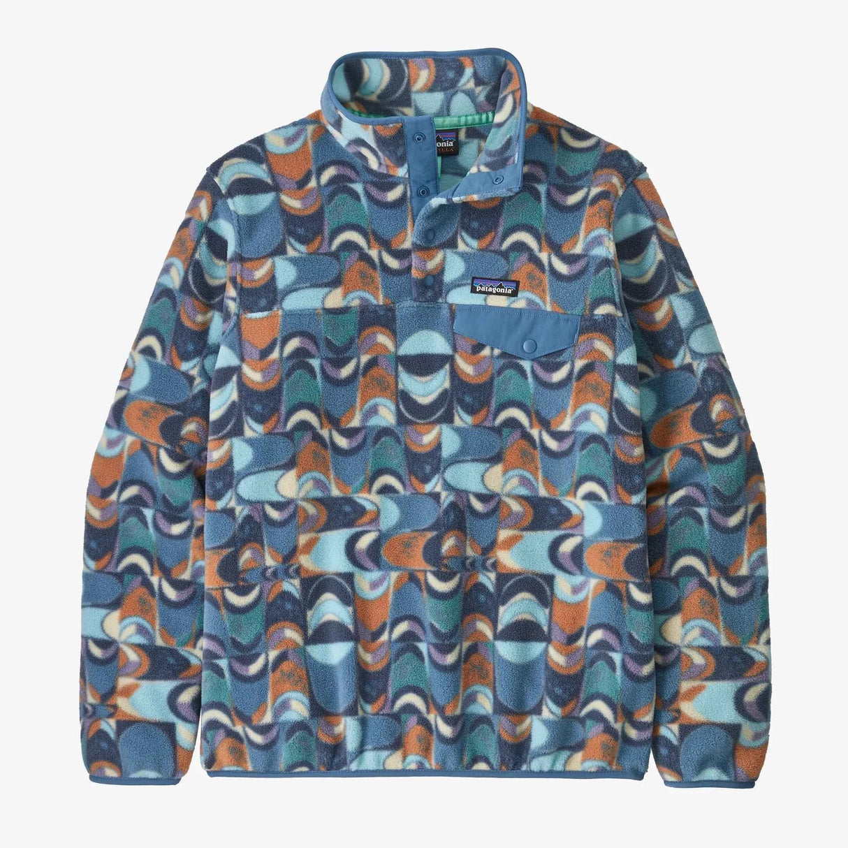Patagonia Lightweight Synchilla® Snap-T® Fleece Pullover (Women's) - Swallowtail Geo Still Blue