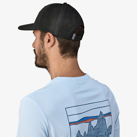 Patagonia P-6 Logo Trucker Hat - Black