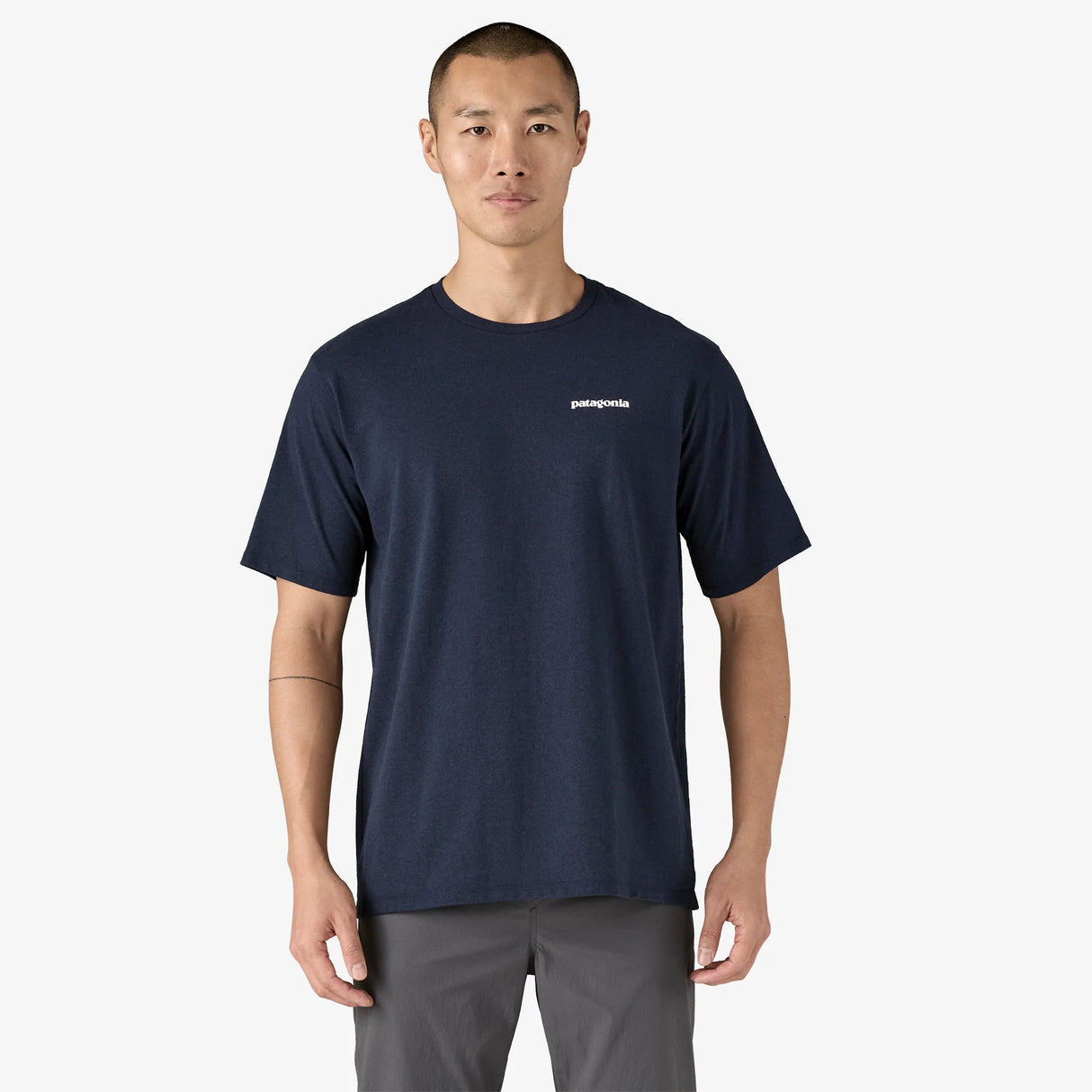 Patagonia P-6 Logo Responsibili-Tee (Men's) - New Navy - Navy Blue