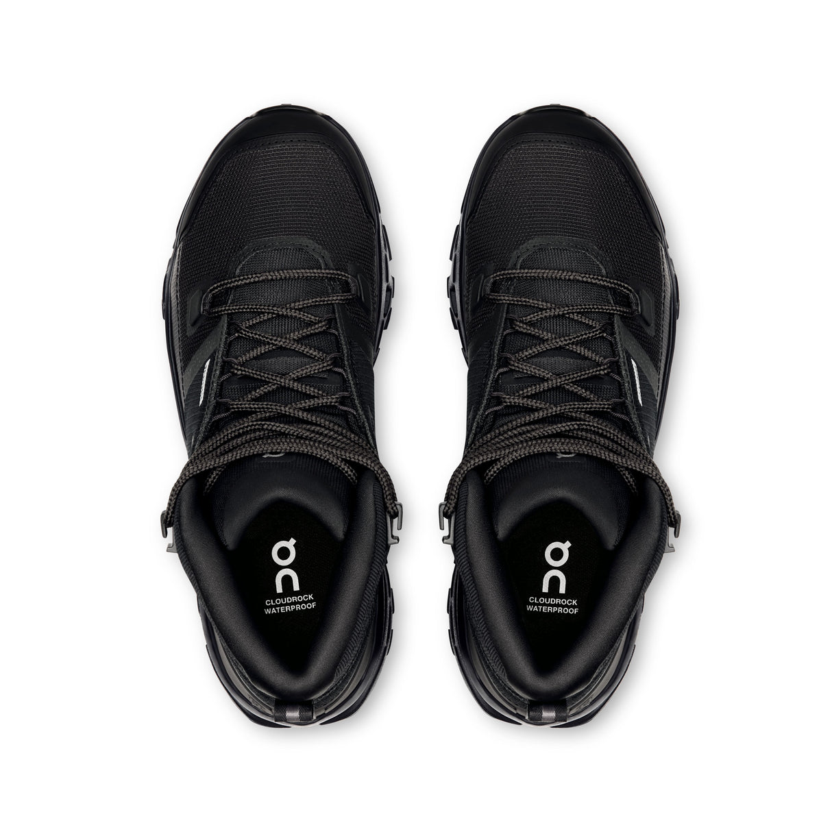 On Cloudrock Mid Waterproof (Women's) - Black/Black - Find Your Feet Australia Hobart Launceston Tasmania