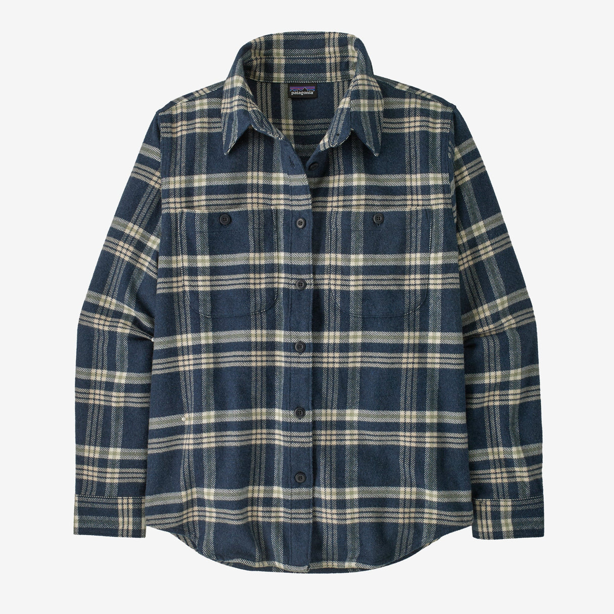 Patagonia Fjord Flannel Shirt (Women's) - Old Spruce: Sunken Blue