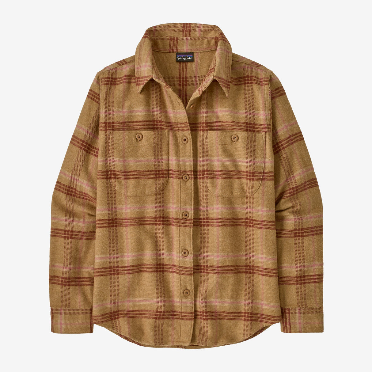 Patagonia Fjord Flannel Shirt (Women's) - Old Spruce: Nest Brown