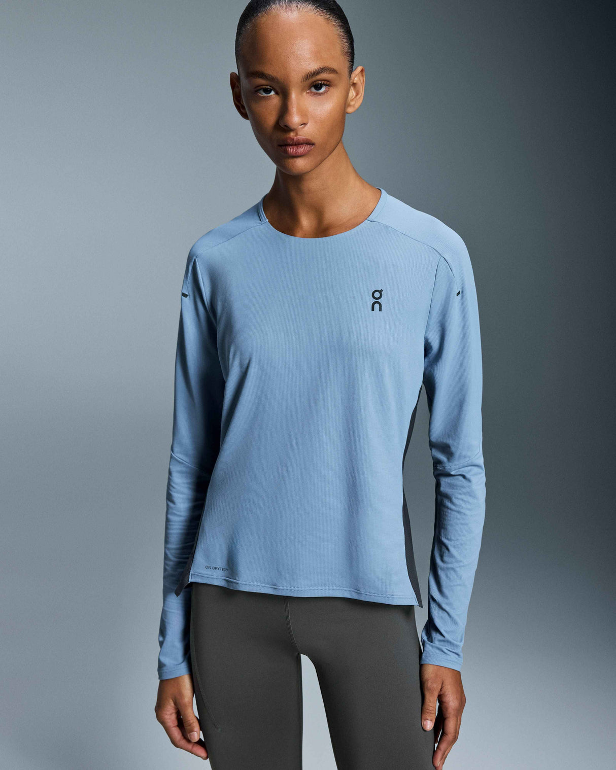 On Performance Long-T (Women's) - Chambray/Eclipse