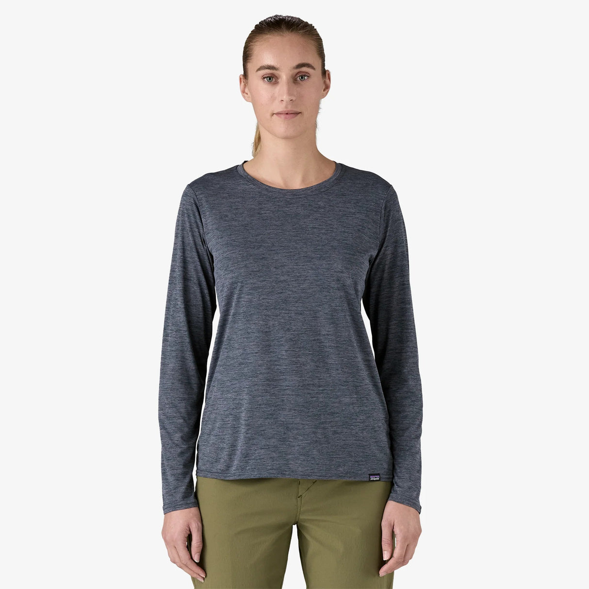 Patagonia Long-Sleeved Capilene® Cool Daily Shirt (Women's) - Smolder Blue - Light Smolder Blue X-Dye - Grey