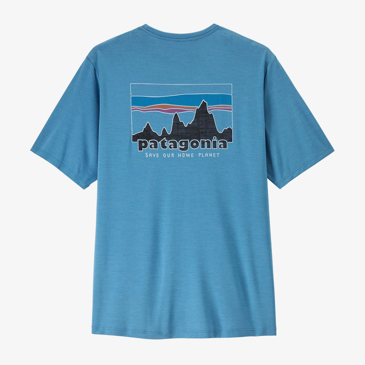 Patagonia Capilene Cool Daily Shirt '73 Skyline (Men's) - Shore Blue/Light Shore Blue X- Dye