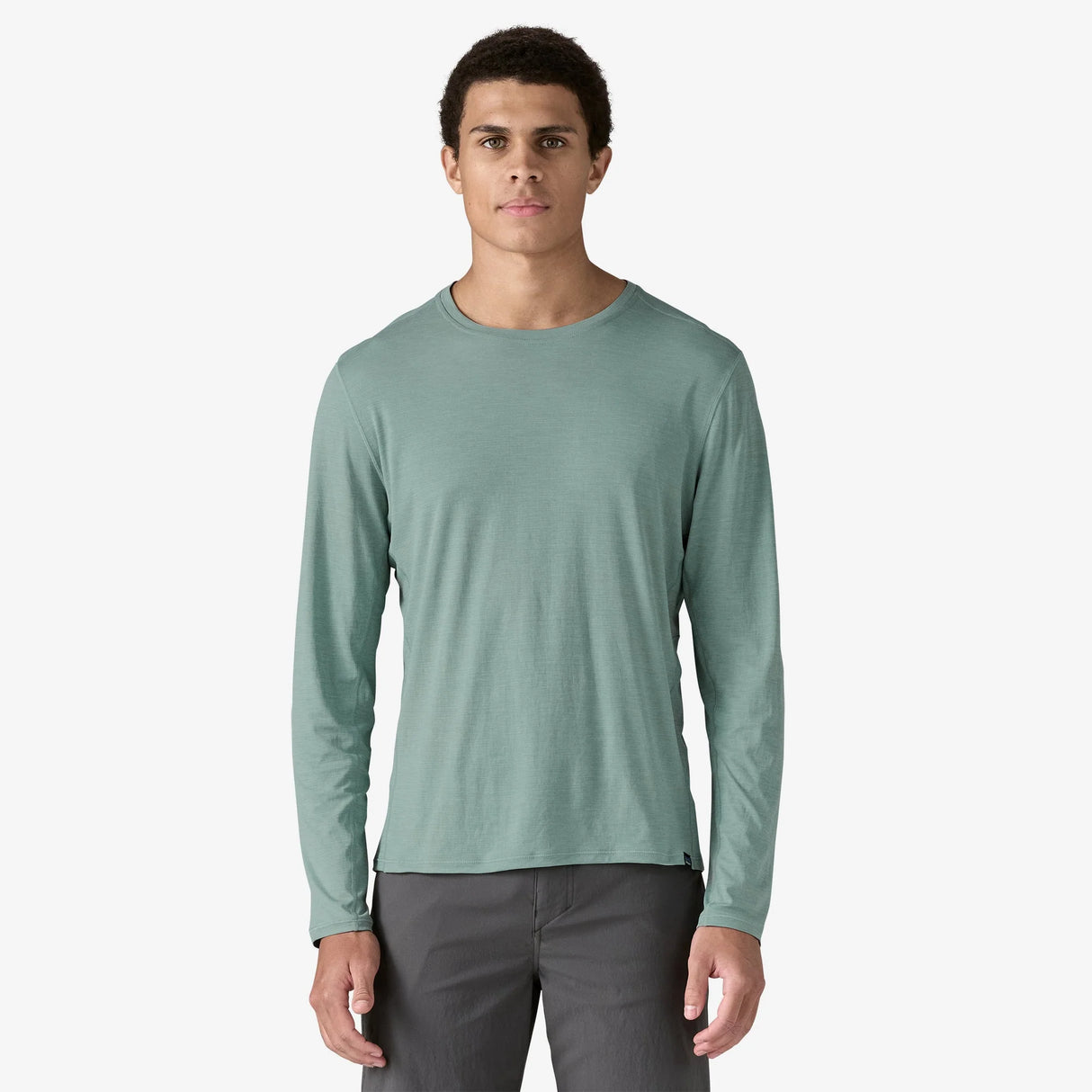 Patagonia Long-Sleeved Capilene Cool Lightweight Shirt (Men's) - Thermal Blue - Light Thermal Blue X-Dye - Green