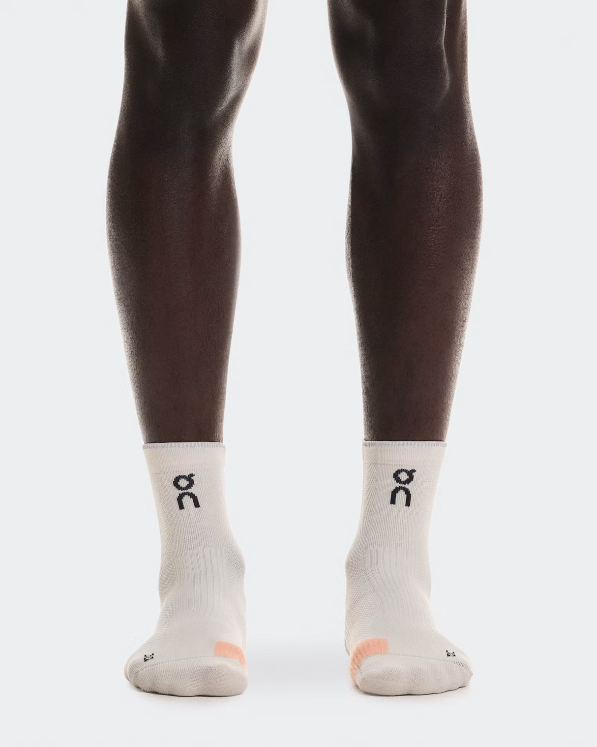 On Performance Run Sock Mid (Unisex) - Pearl/Sunstone