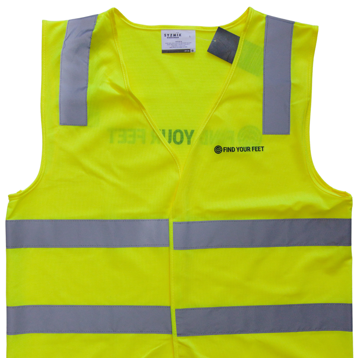 Find Your Feet High Visibility Safety Vest Night/Day Class (Unisex) Find Your Feet