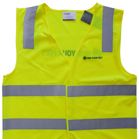 Find Your Feet High Visibility Safety Vest Night/Day Class (Unisex) Find Your Feet