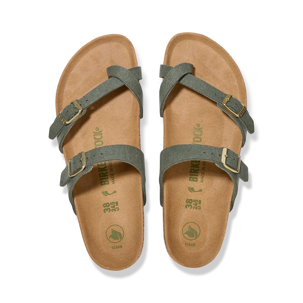 Birkenstock Mayari Vegan Synthetic - Regular (Women's) - Thyme - Green - Brown