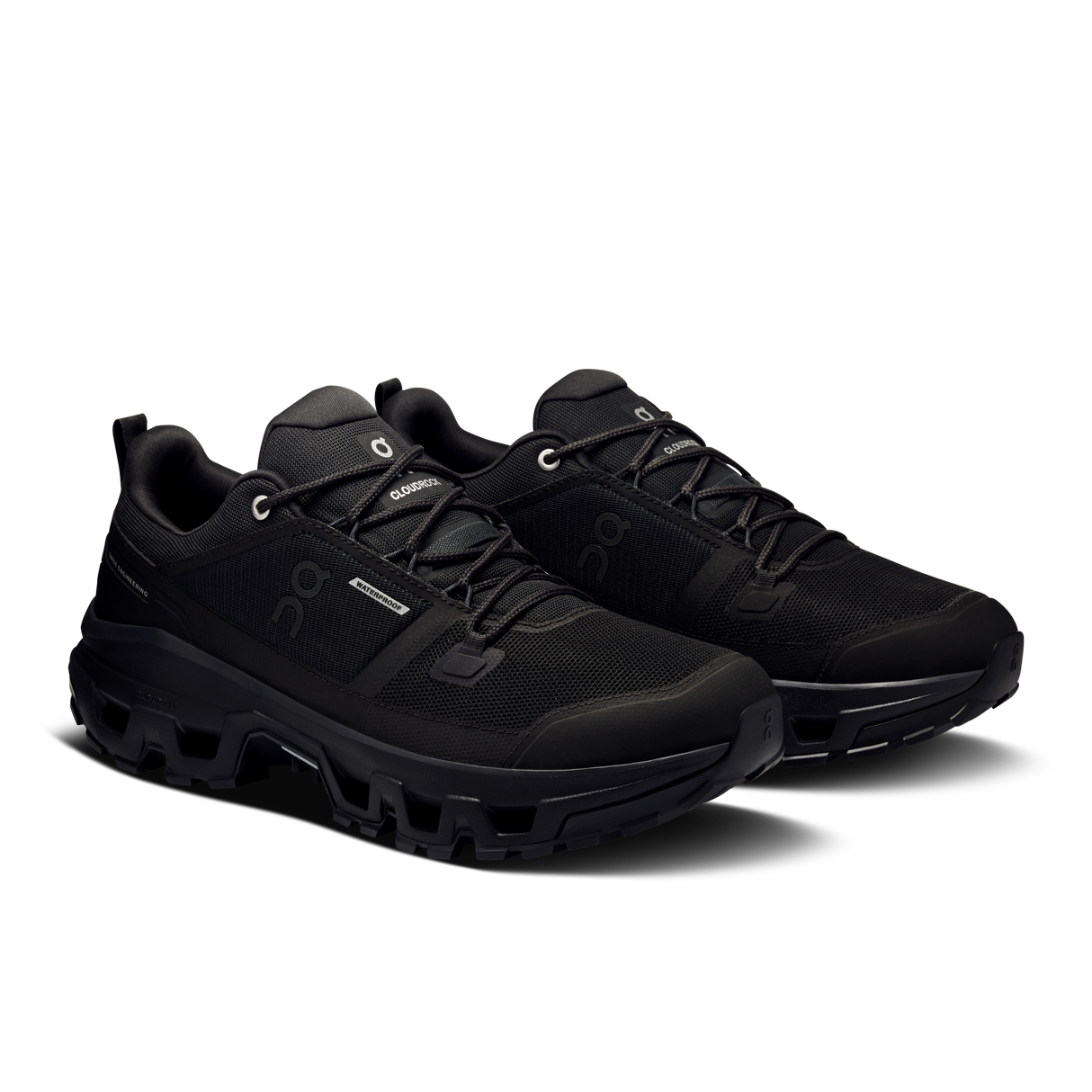 On Cloudrock Low Waterproof (Men's) - Black/Black - Find Your Feet Australia Hobart Launceston Tasmania