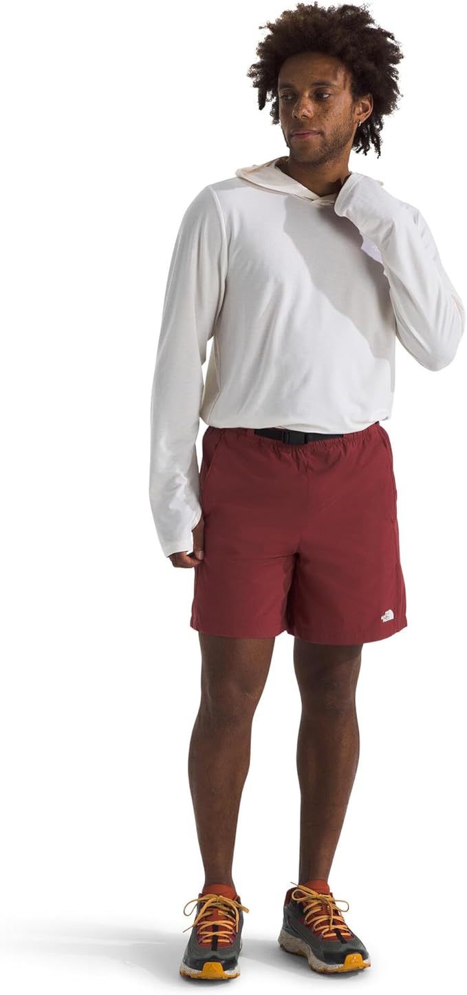 The North Face Class V Pathfinder Belted 7'' Shorts (Men's) - Sumac The North Face