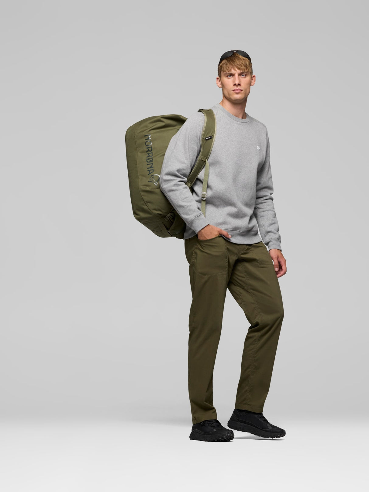 Norrøna Duffel Bags - 70L - Olive Night - Olive Green