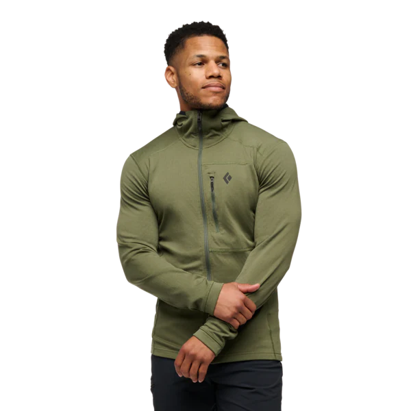 Black Diamond Coefficient Fleece Hoody (Men's) - Tundra - Green
