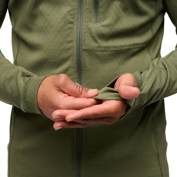 Black Diamond Coefficient Fleece Hoody (Men's) - Tundra - Green