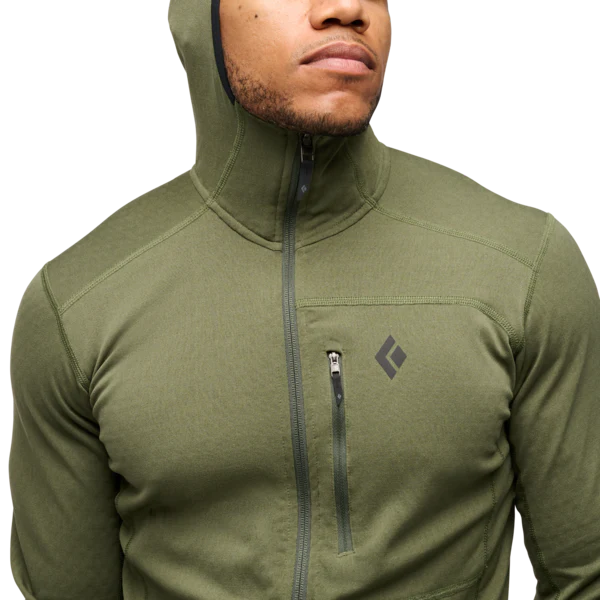 Black Diamond Coefficient Fleece Hoody (Men's) - Tundra - Green