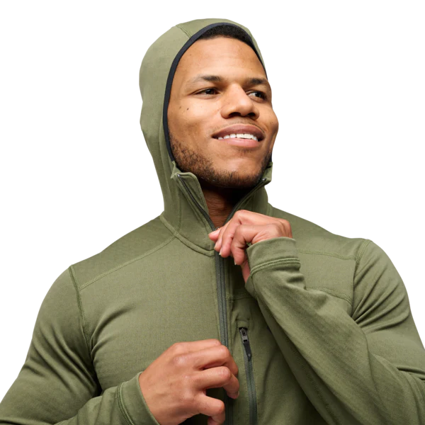Black Diamond Coefficient Fleece Hoody (Men's) - Tundra - Green