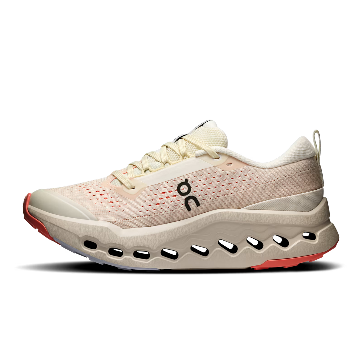 On Cloudsurfer Trail 2 Shoes (Women's) - Ivory/Salmon