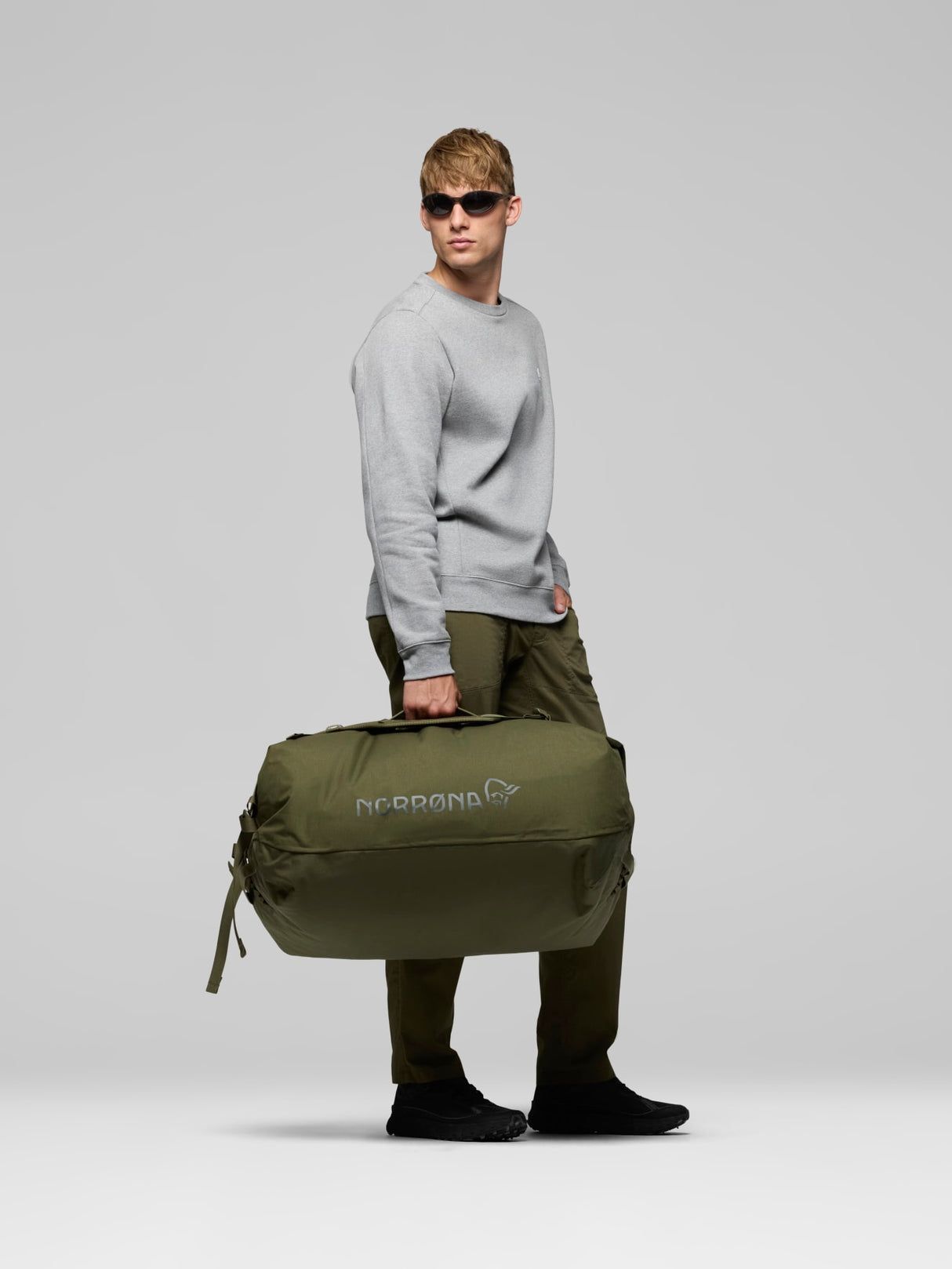 Norrøna Duffel Bags - 90L - Olive Night - Olive Green
