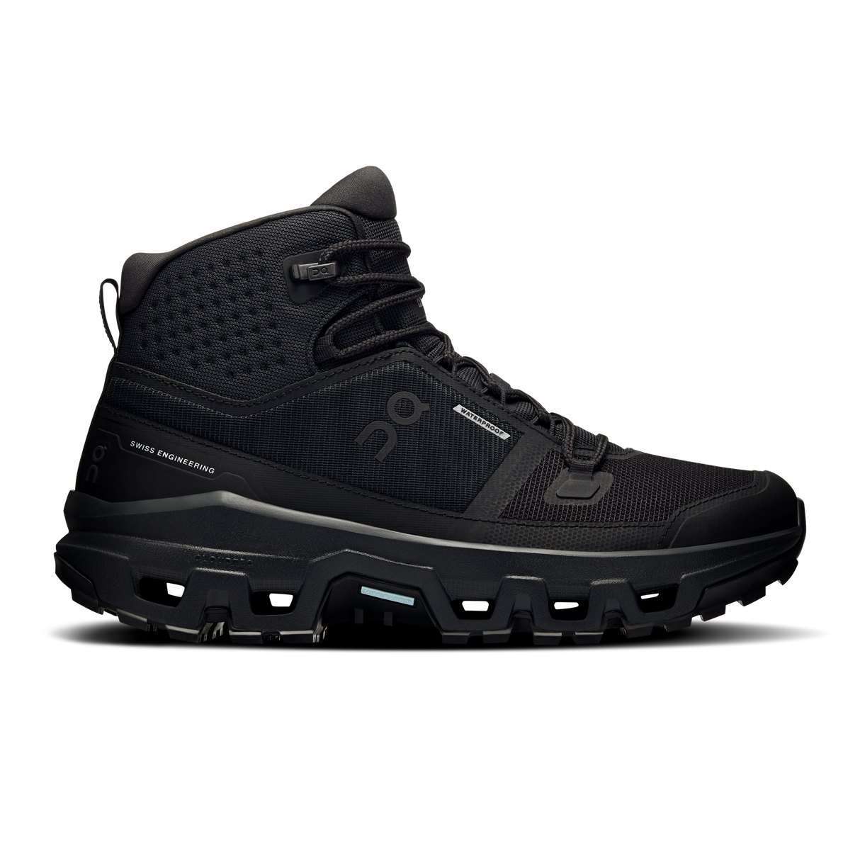 On Cloudrock Mid Waterproof (Men's) - Black/Black - Find Your Feet Australia Hobart Launceston Tasmania