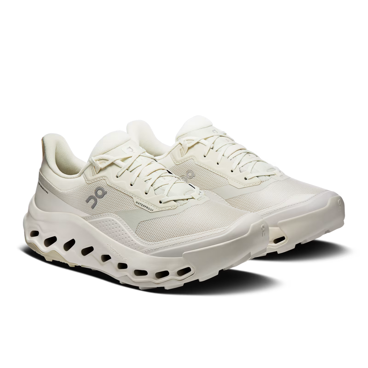 On Cloudhorizon 2 Waterproof Shoe (Women's) - Ghost/Ivory - White - Grey - Beige - Cream