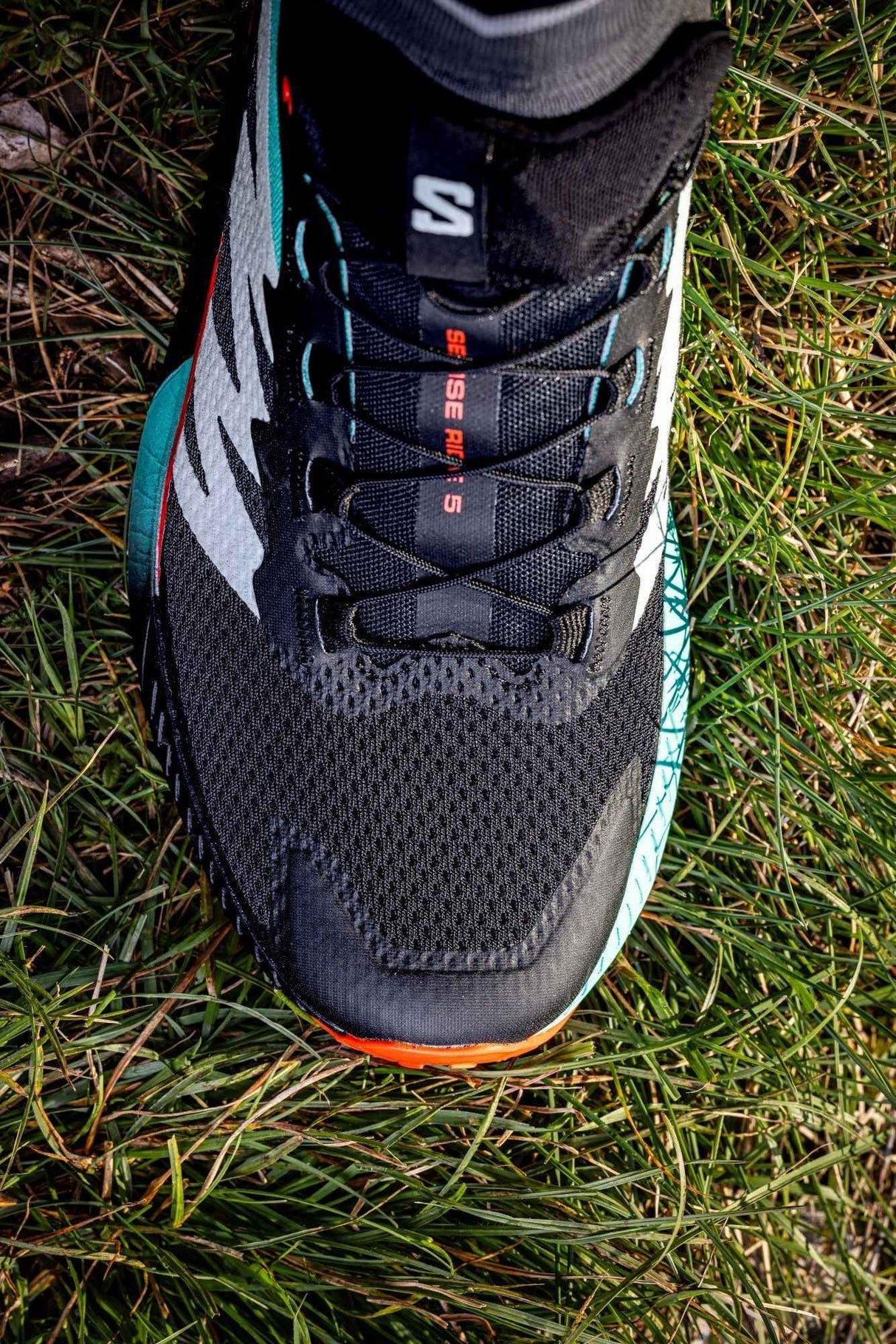 Salomon Sense Ride 5 (Men's) - Black/Bay/Cherry Tomato