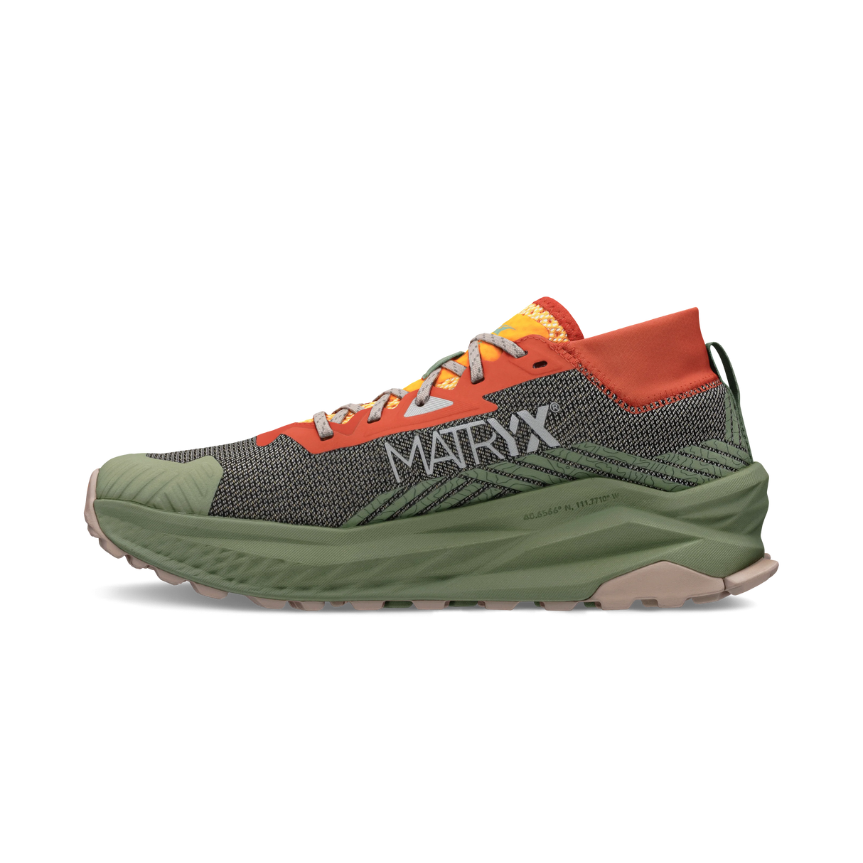 Altra Olympus 275 Shoes (Men's) - Grey/Orange - Green
