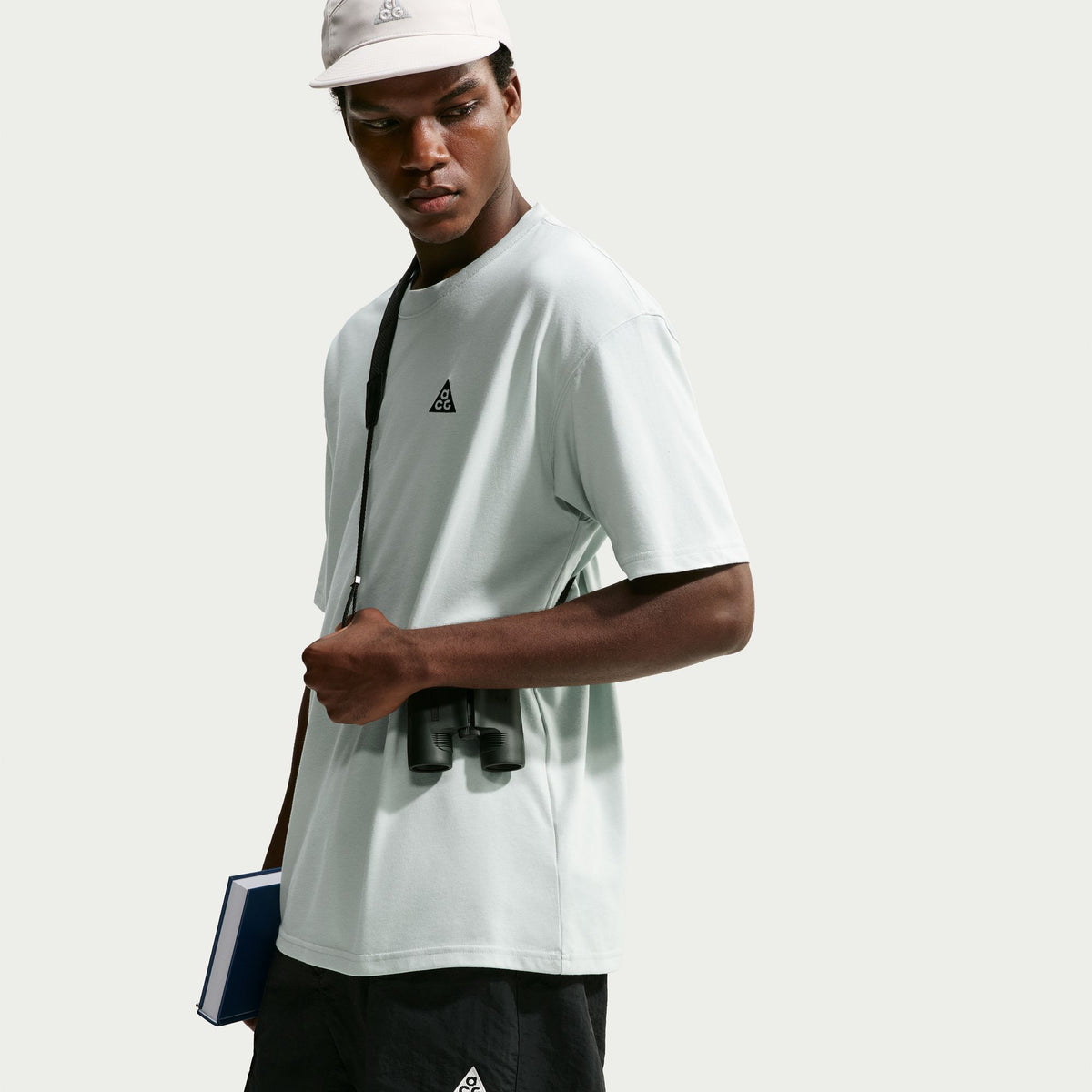Nike ACG Dri-FIT Camp T-Shirt (Men's) - Light Silver/Black