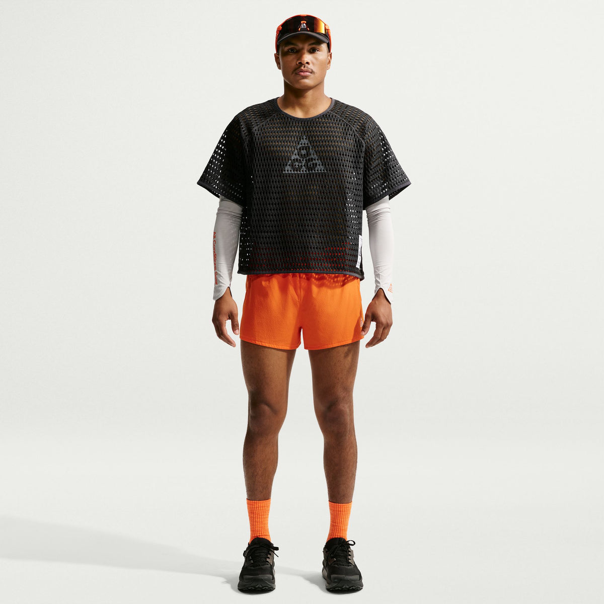 - Nike ACG Radical AirFlow Dri-FIT Short-Sleeve Trail Running Top (Men's) - Anthracite/Cool Grey