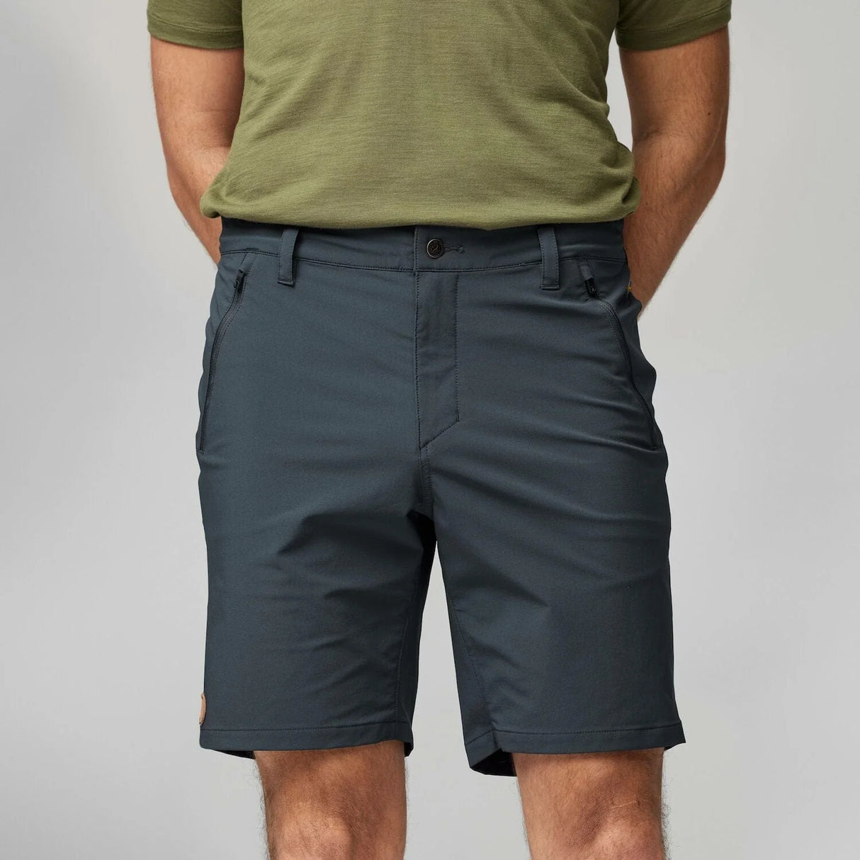 Fjällräven Abisko Trail Stretch Shorts (Men's) - Dark Navy