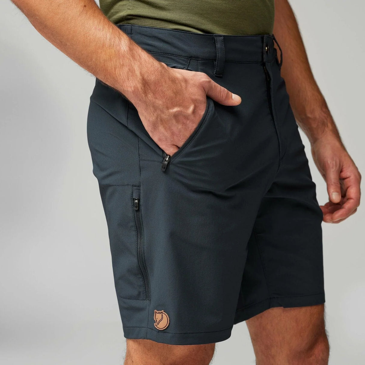 Fjällräven Abisko Trail Stretch Shorts (Men's) - Dark Navy