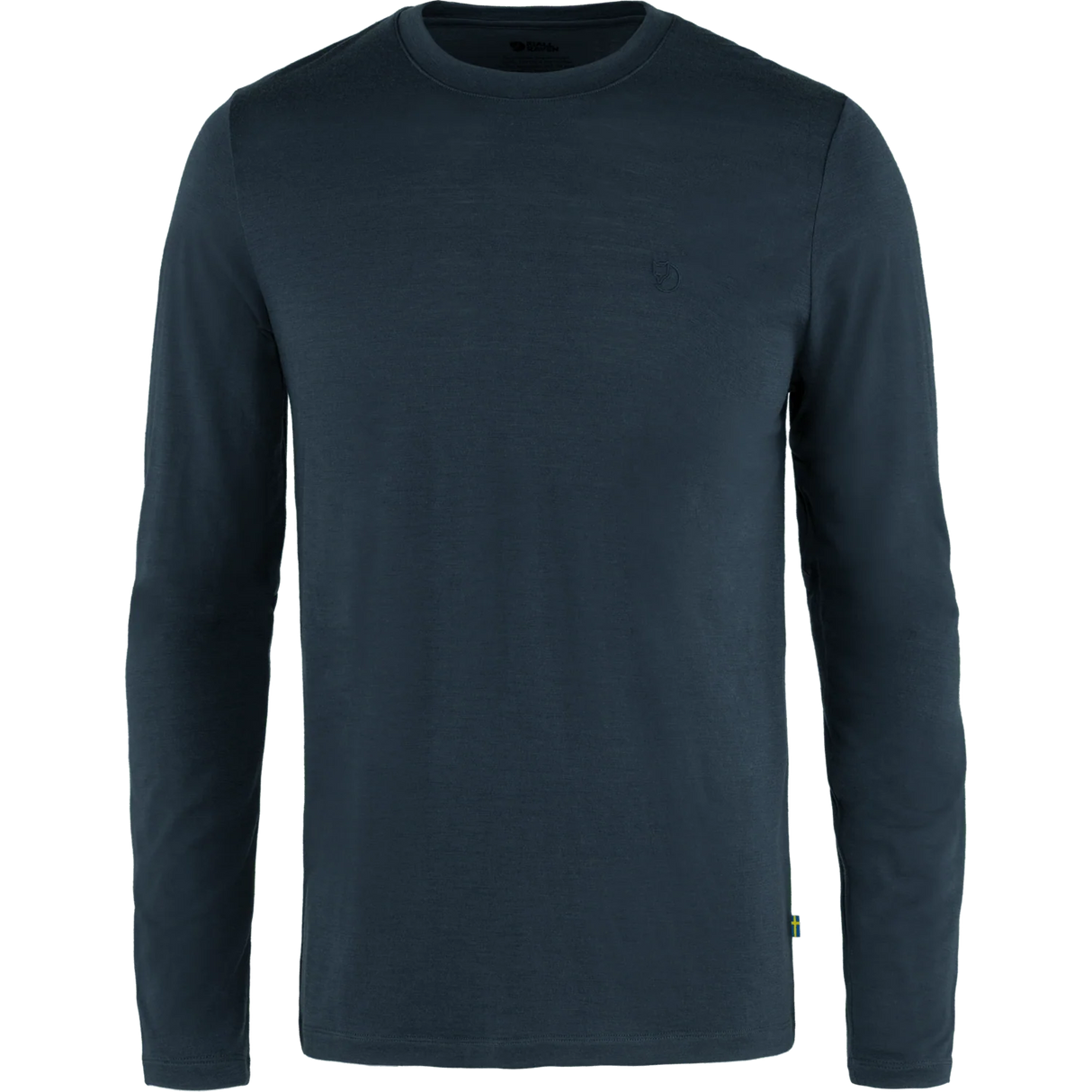 Fjällräven Abisko Wool Long-Sleeve T-Shirt (Men's) - Dark Navy - Blue