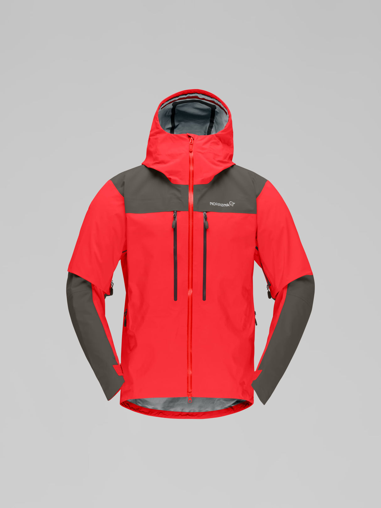 Norrøna Trollveggen GORE-TEX Pro Light Jacket (Men's) - Flame Scarlet - Red - Rain Jacket - Mountaineering Jacket