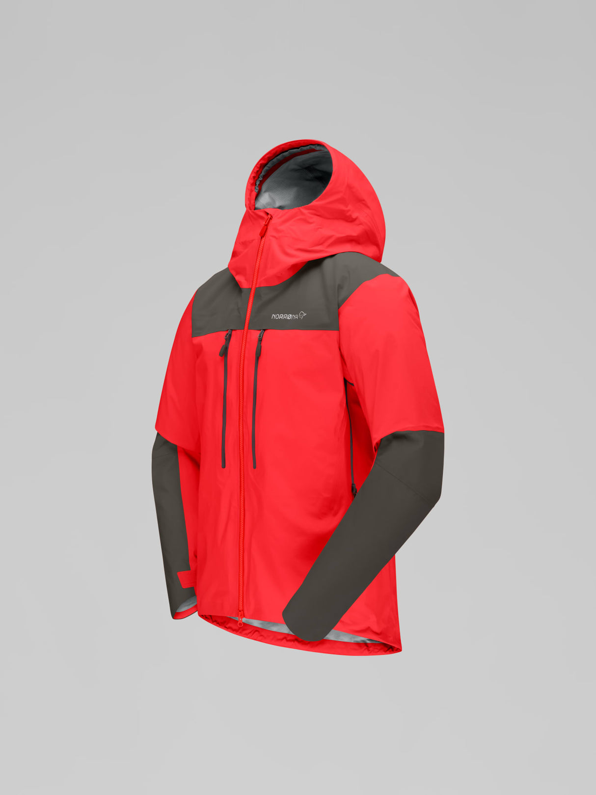 Norrøna Trollveggen GORE-TEX Pro Light Jacket (Men's) - Flame Scarlet - Red - Rain Jacket - Mountaineering Jacket