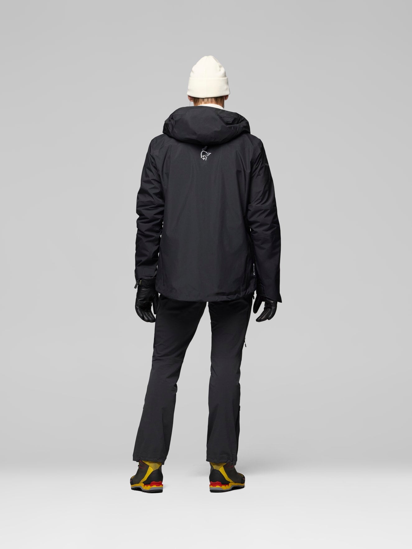 Norrøna Trollveggen GORE-TEX Pro Light Jacket (Men's) - Caviar - Black - Rain Jacket - Mountaineering Jacket