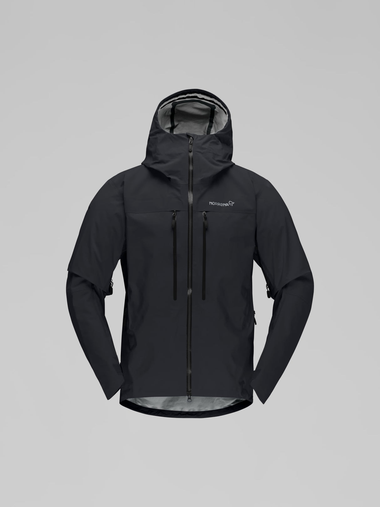 Norrøna Trollveggen GORE-TEX Pro Light Jacket (Men's) - Caviar - Black - Rain Jacket - Mountaineering Jacket