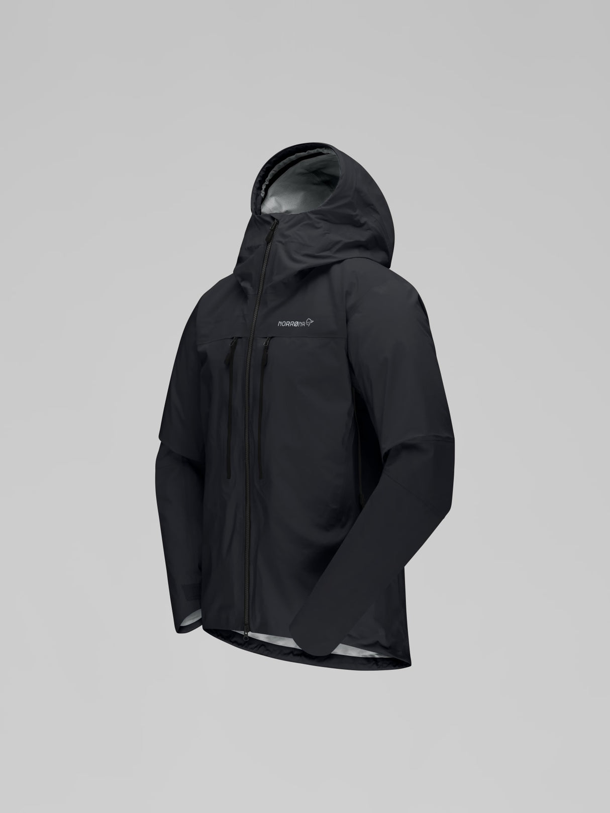 Norrøna Trollveggen GORE-TEX Pro Light Jacket (Men's) - Caviar - Black - Rain Jacket - Mountaineering Jacket