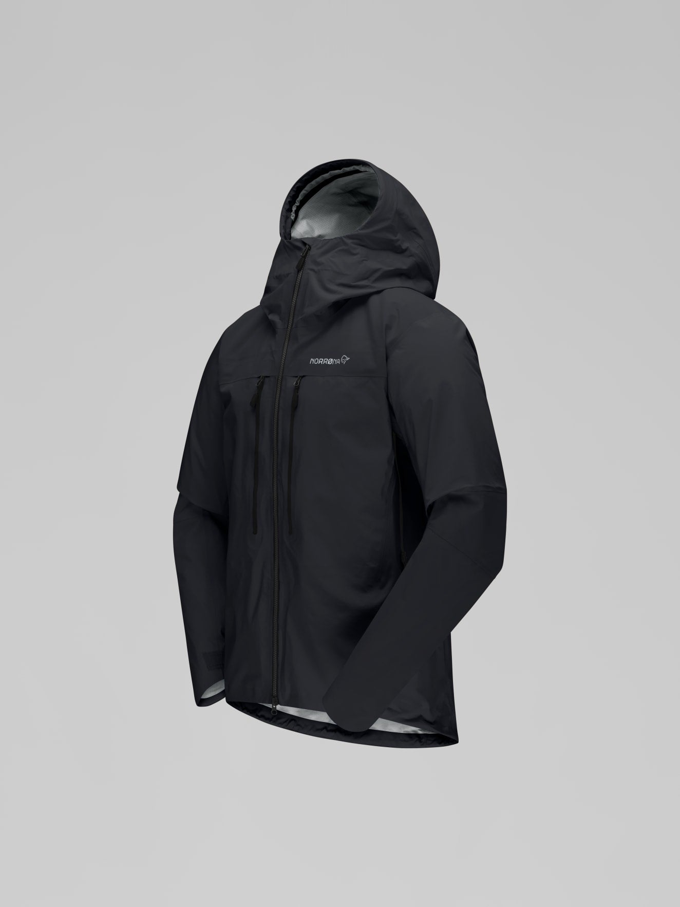 Norrøna Trollveggen GORE-TEX Pro Light Jacket (Men's) - Caviar - Black - Rain Jacket - Mountaineering Jacket